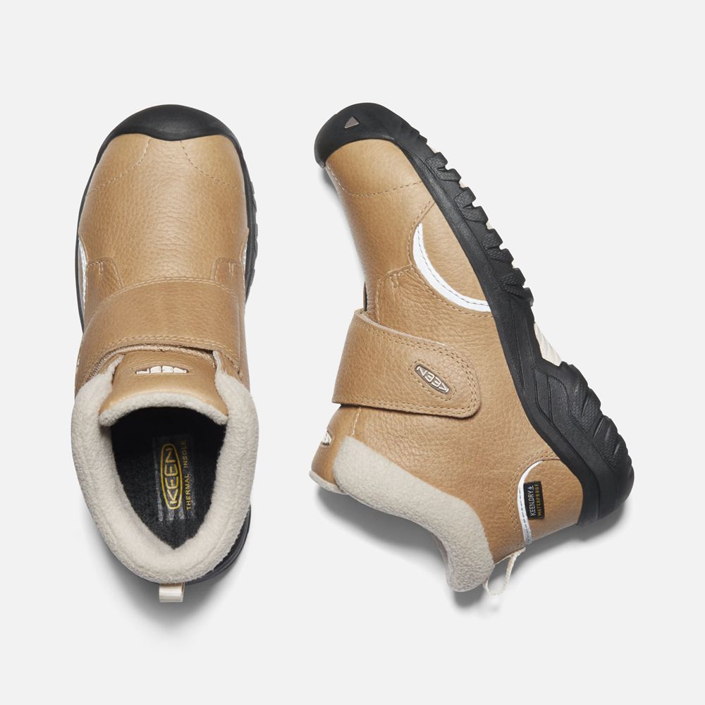 Keen Slip-On Kängor Barn Khaki - Kootenay Iii Waterproof Boots - 083164DYM